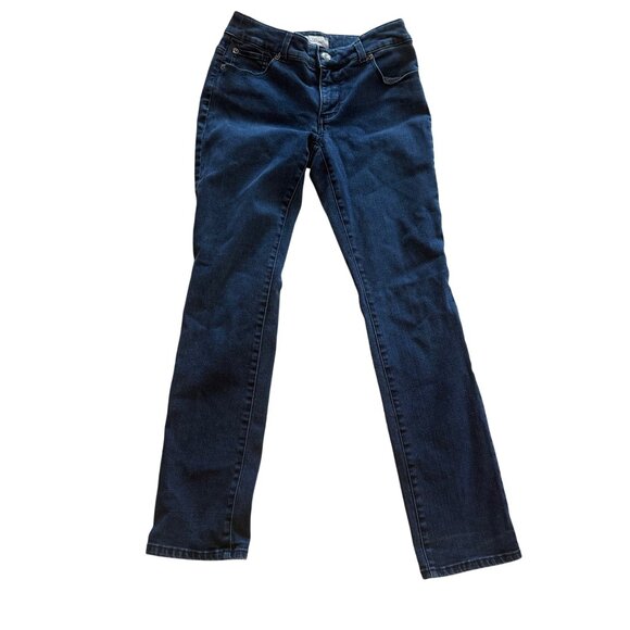 Chicos So Slimming Dark Wash Straight Leg Jeans Size 00 Regular Cotton Blend - Picture 1 of 8